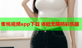 蜜桃视频app下载 体验无限精彩乐趣