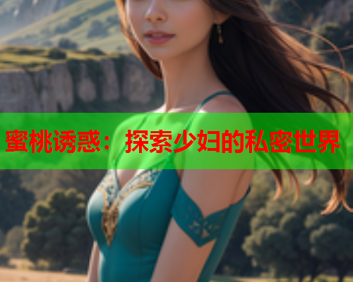 蜜桃诱惑：探索少妇的私密世界
