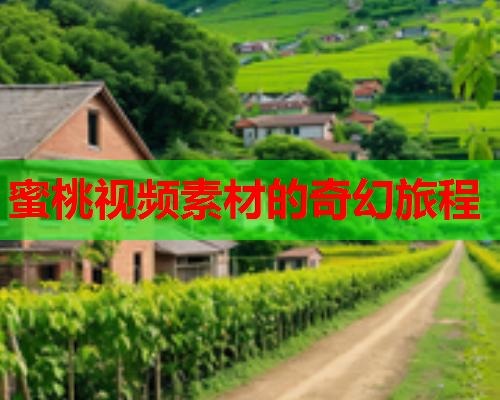 蜜桃视频素材的奇幻旅程